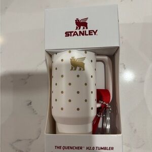 Stanley Red and White Ornament Keychain
